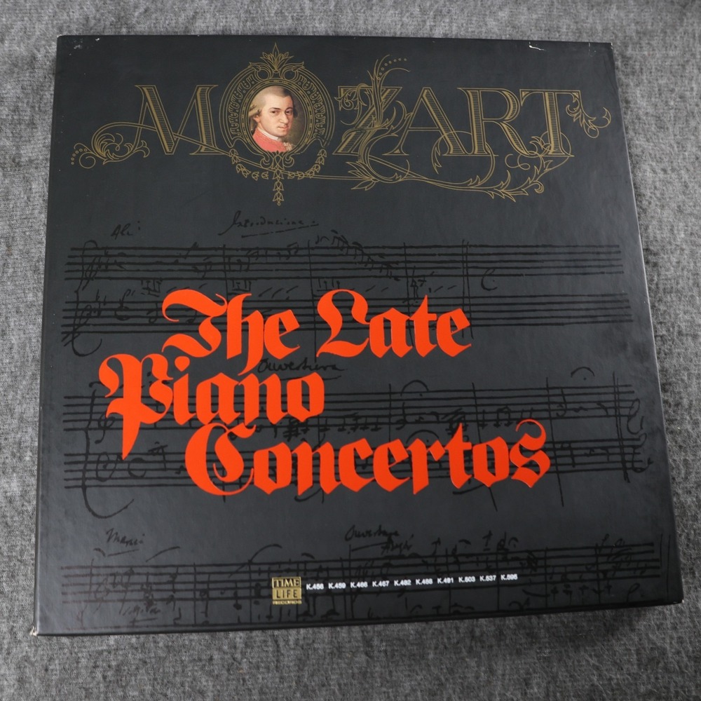 Mozart Vinyl Box Set The Late Piano Concertos‎ 5xLP 12" Black Classical 33 RPM